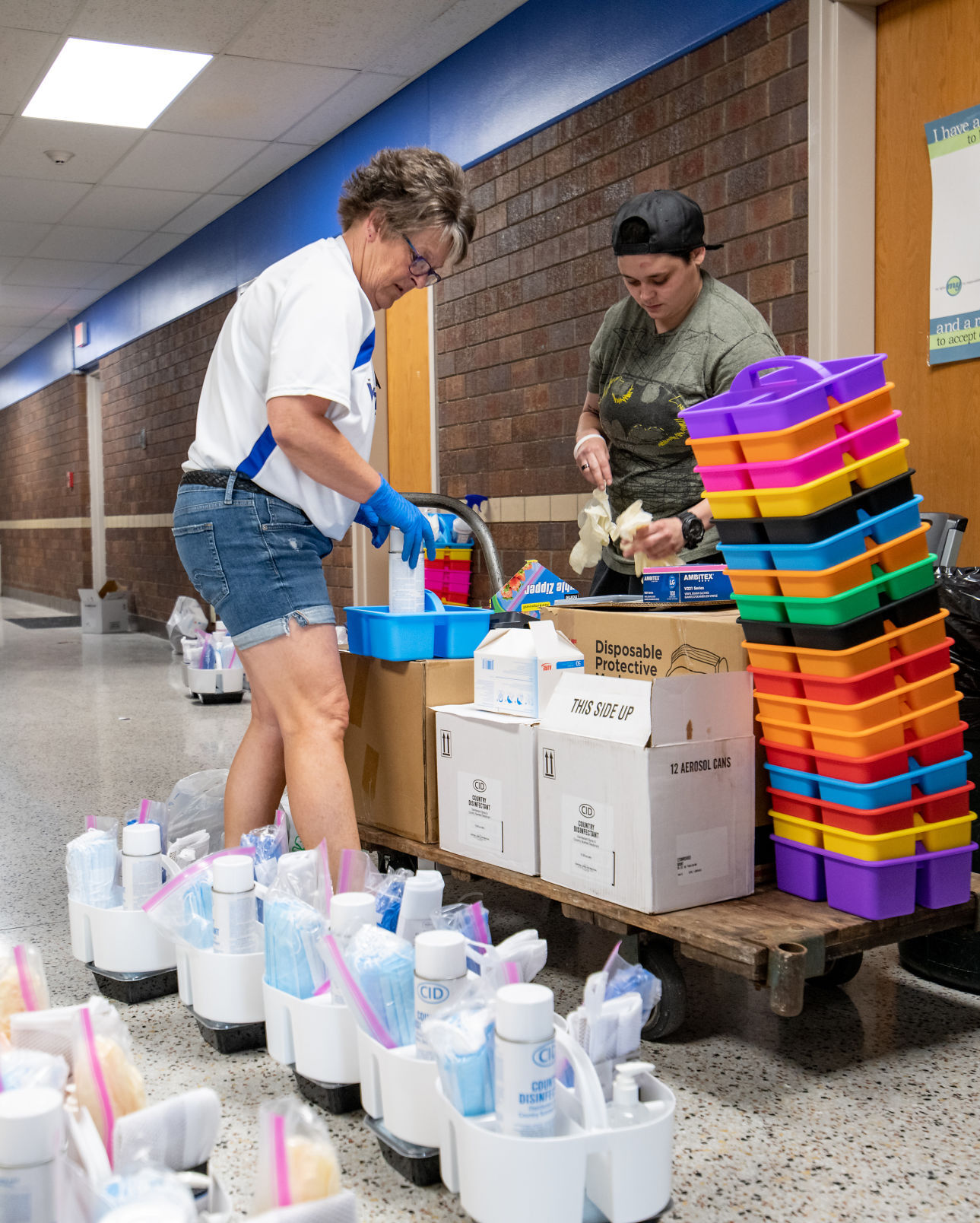#2 Sanitizing Woodbury Central before students resume school amid COVID-19